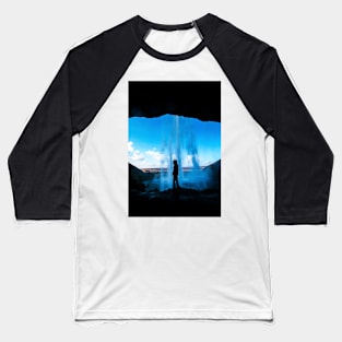 Seljalandsfoss Silouhette Baseball T-Shirt